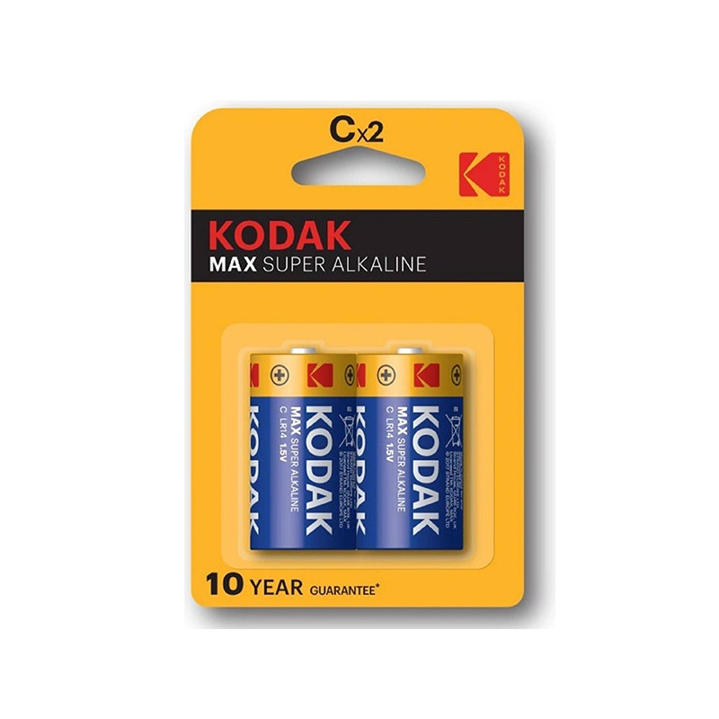 Kodak MAX SUPER Jednorázová alkalická baterie LR14, 2-pack