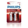 PHILIPS Jednorázová alkalická baterie C, 2-pack
