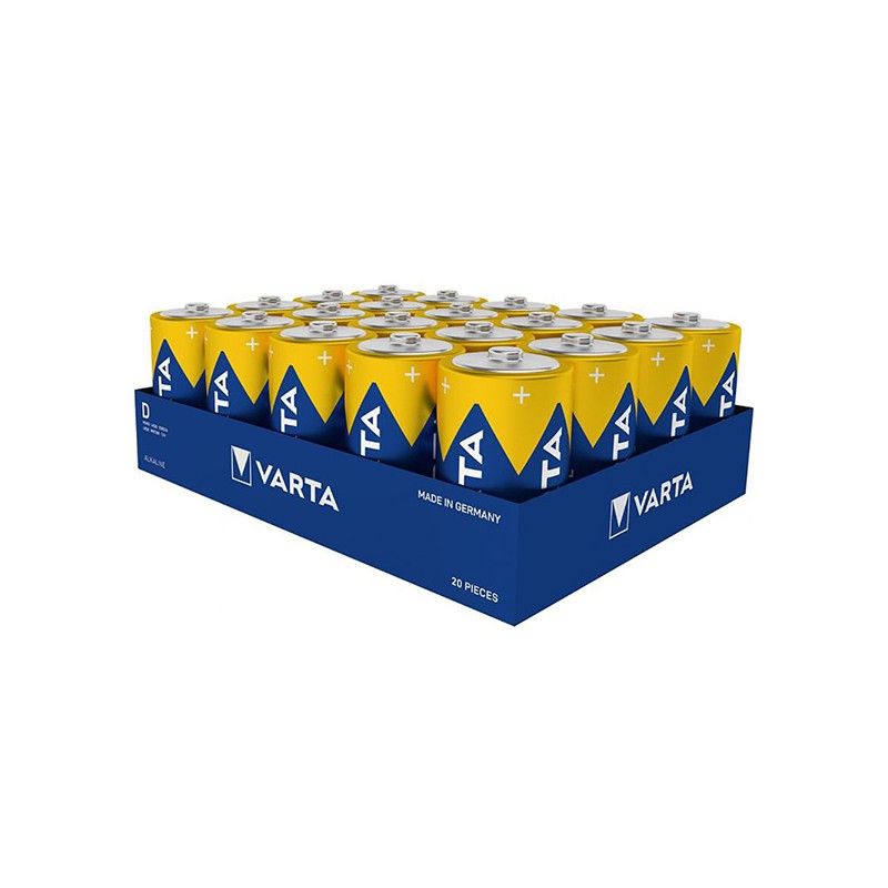 Varta Jednorázová alkalická baterie D, 20-pack