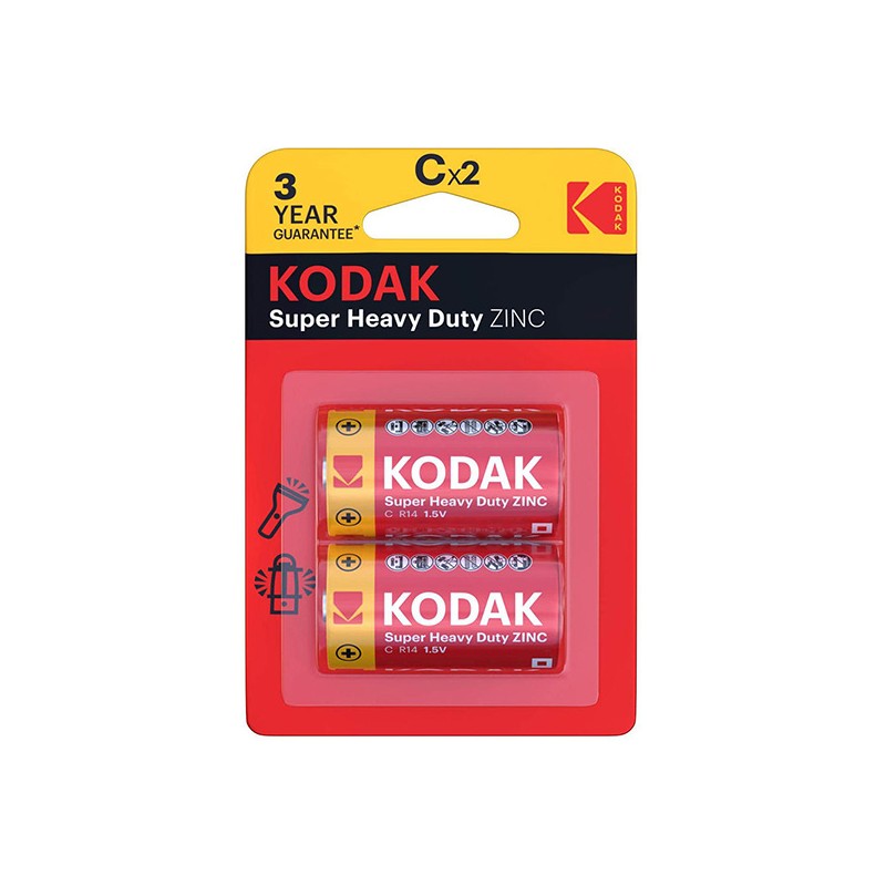 Kodak SUPER HEAVY DUTY Jednorázová zinkochloridová baterie LR14, 2-pack