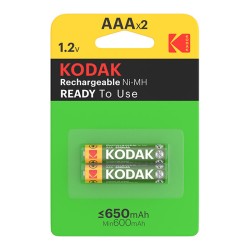 Kodak Nabíjecí Ni-MH baterie AAA, 2-pack KODREC002