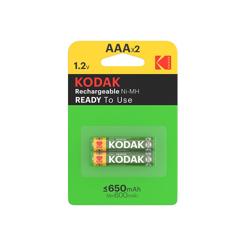 Kodak Nabíjecí Ni-MH baterie AAA, 2-pack KODREC002