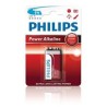 PHILIPS POWER Jednorázová alkalická baterie 9V, 1-pack