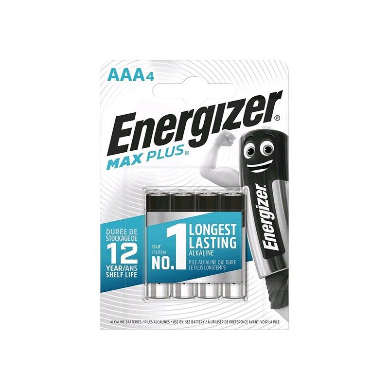 ENERGIZER MAX Plus Jednorázová alkalická baterie AAA, 4-pack