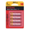Kodak SUPER HEAVY DUTY Jednorázová zinkochloridová baterie AA, 4-pack