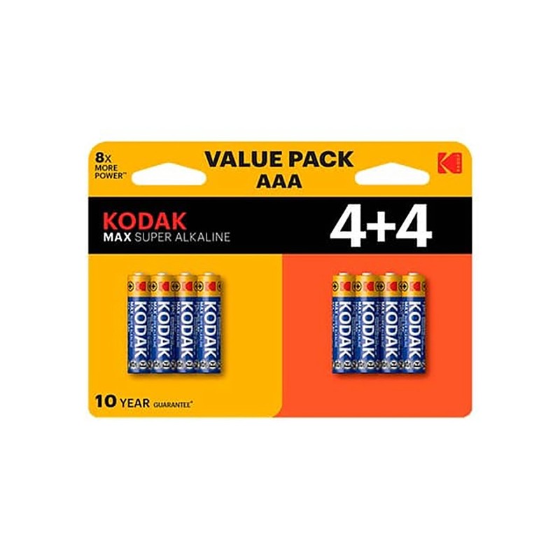 Kodak MAX SUPER Jednorázová alkalická baterie AAA, 8-pack