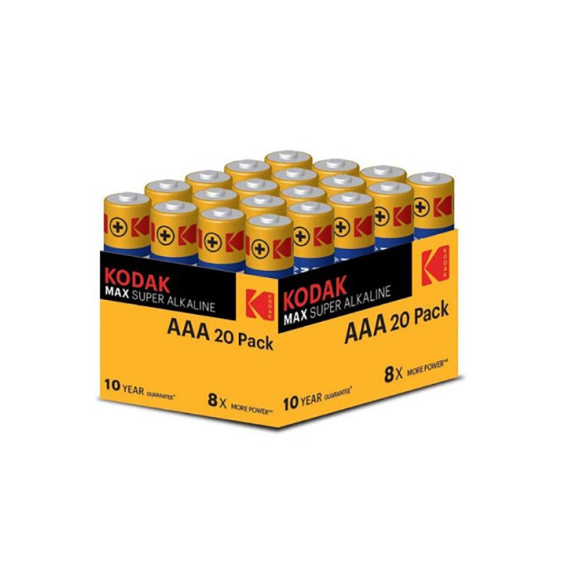 Kodak MAX SUPER Jednorázová alkalická baterie AAA, 20-pack