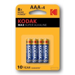 Kodak MAX SUPER Jednorázová alkalická baterie AAA, 4-pack
