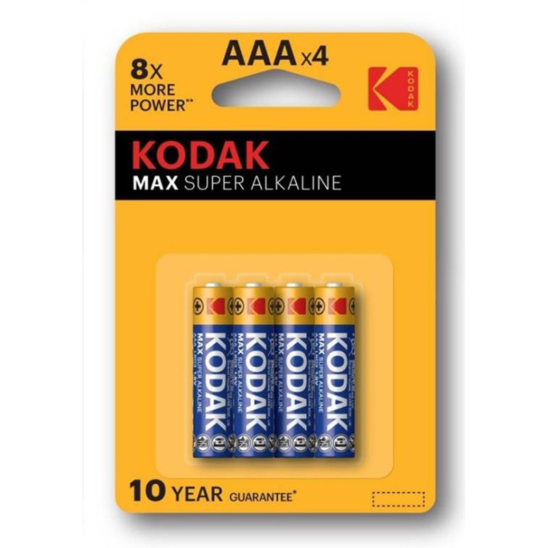 Kodak MAX SUPER Jednorázová alkalická baterie AAA, 4-pack