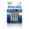 PHILIPS Jednorázová alkalická baterie AAA, 4-pack LR03E4B10