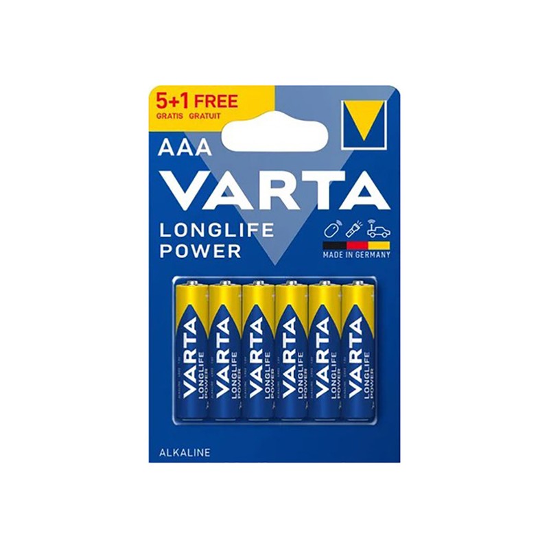 Varta Jednorázová alkalická baterie AAA, 6-pack