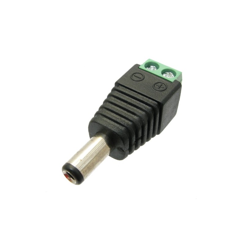DCSV21 DC napájecí konektor 2.1mm se svorkovnicí - male