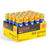 Kodak MAX SUPER Jednorázová alkalická baterie AA, 20-pack