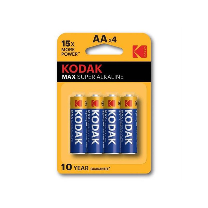 Kodak MAX SUPER Jednorázová alkalická baterie AA, 4-pack