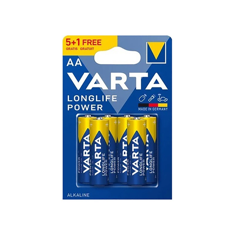 Varta Jednorázová alkalická baterie AA, 6-pack