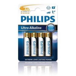 PHILIPS ULTRA Jednorázová alkalická baterie AA, 4-pack