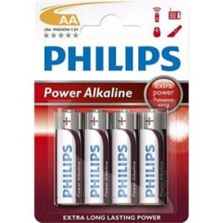 PHILIPS POWER Jednorázová alkalická baterie AA, 4-pack