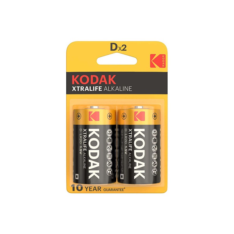 Kodak XTRALIFE Jednorázová alkalická baterie LR20, 2-pack