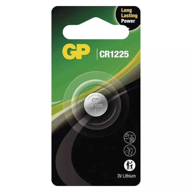 GP Jednorázová lithiová baterie CR1225, 1-pack