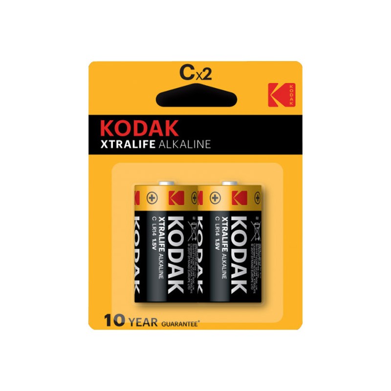 Kodak XTRALIFE Jednorázová alkalická baterie LR14, 2-pack