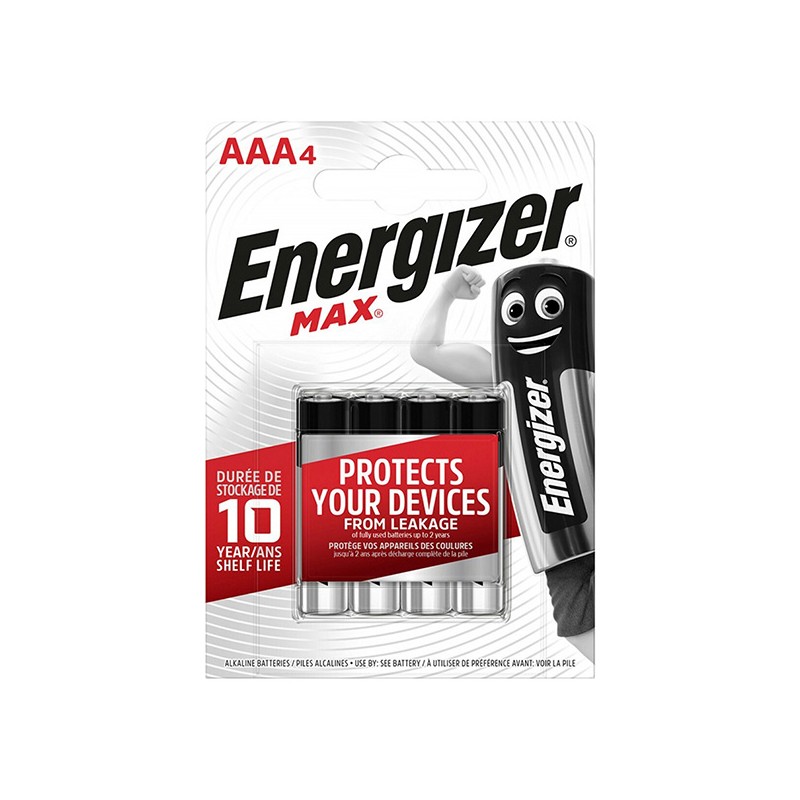 ENERGIZER Max Jednorázová alkalická baterie AAA, 4-pack