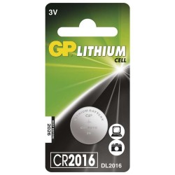 GP Jednorázová lithiová baterie CR2016, 1-pack