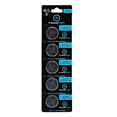 Powerton ENERGY LITHIOCELL Jednorázová lithiová baterie CR2032, 5-pack