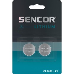 Sencor Jednorázová lithiová baterie CR2032, 2-pack