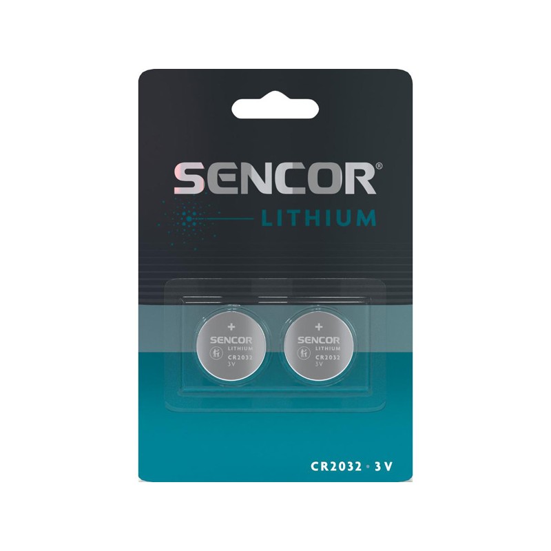 Sencor Jednorázová lithiová baterie CR2032, 2-pack