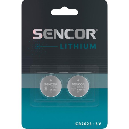 Sencor Jednorázová lithiová baterie CR2025, 2-pack