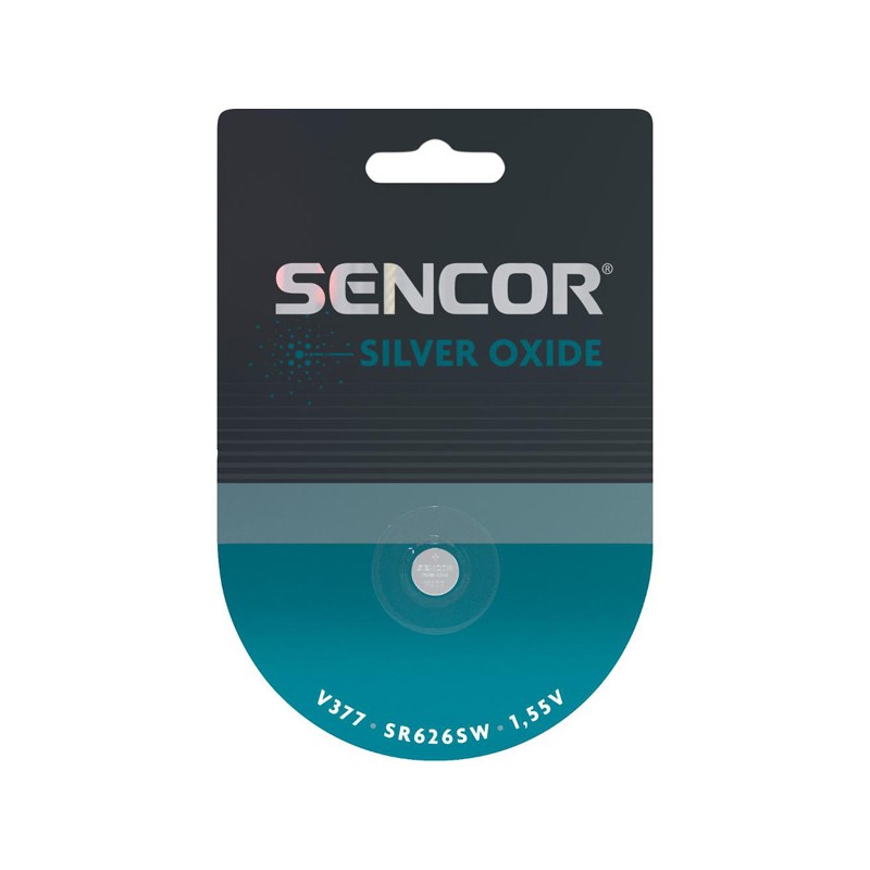 Sencor Jednorázová stříbrooxidové baterie SR626SW, 1-pack