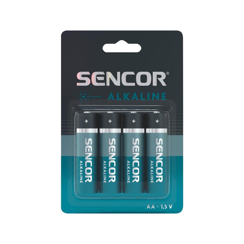 Sencor Jednorázová alkalická baterie AA, 4-pack SBALR64BPAAALK