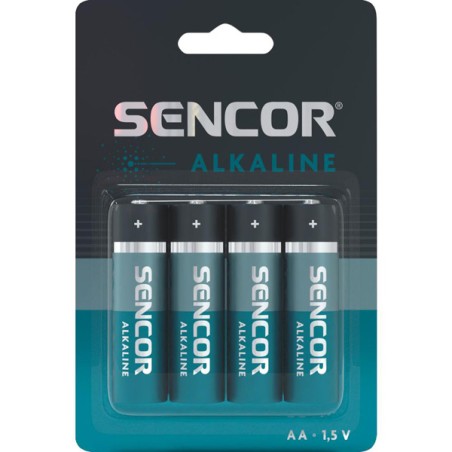 Sencor Jednorázová alkalická baterie AA, 4-pack SBALR64BPAAALK