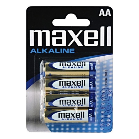 Maxell Jednorázová alkalická baterie AA, 4-pack LR64BP