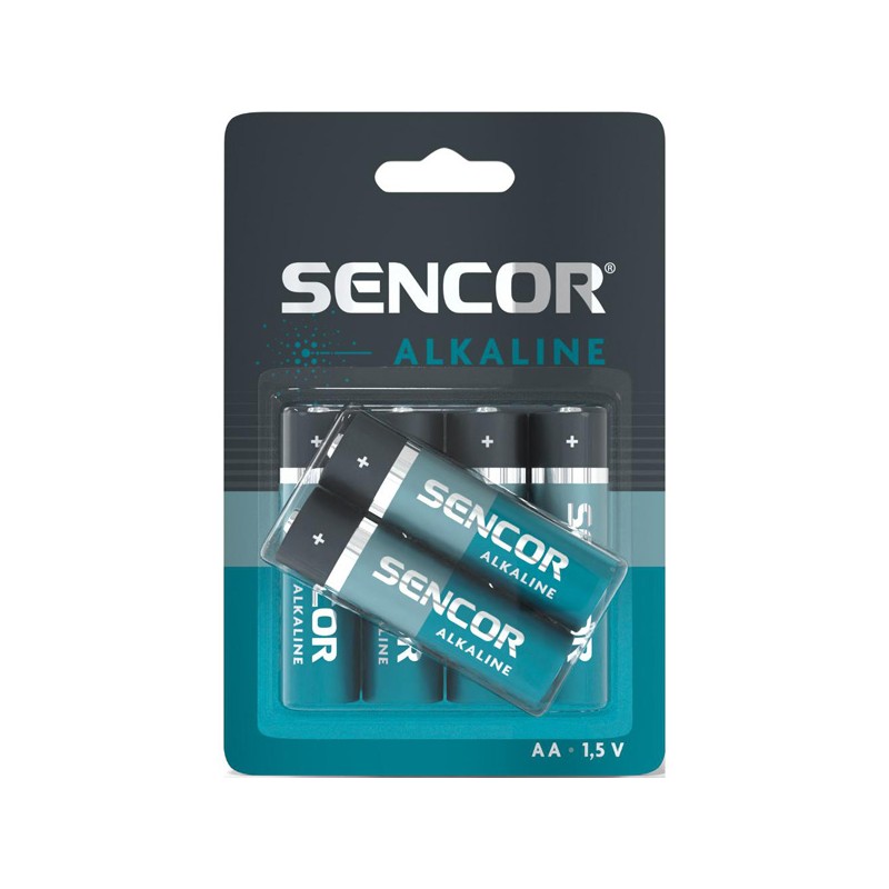Sencor Jednorázová alkalická baterie AA, 6-pack