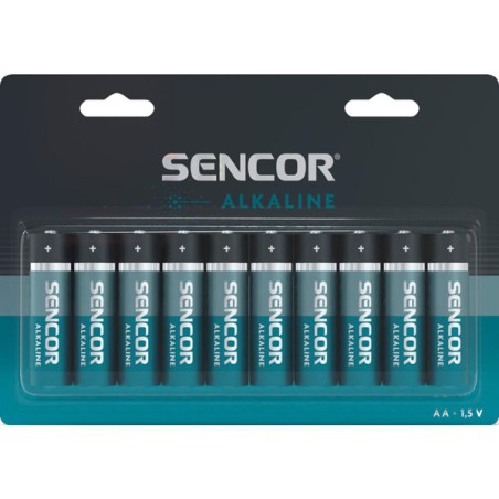 Sencor Jednorázová alkalická baterie AA, 10-pack