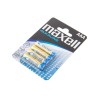 Maxell Jednorázová alkalická baterie AAA, 4-pack