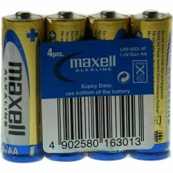 Maxell Jednorázová alkalická baterie AA, 4-pack 440061