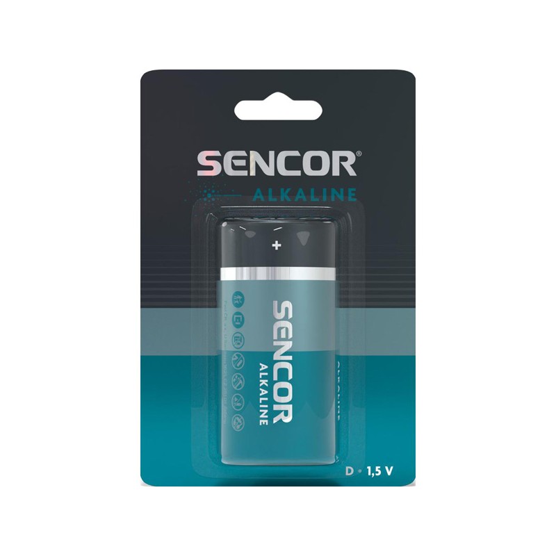 Sencor Jednorázová alkalická baterie D, 1-pack