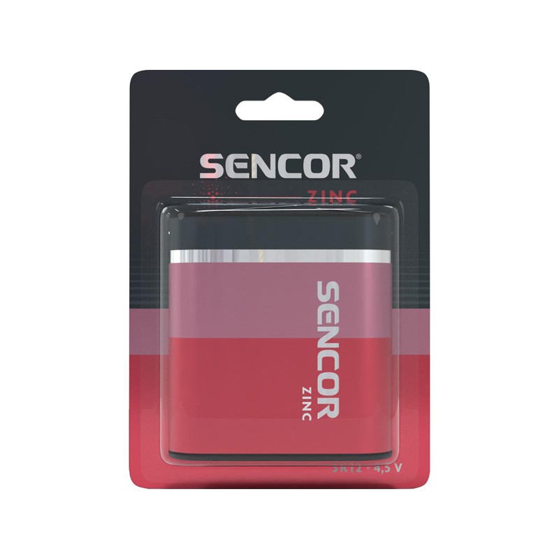 Sencor Jednorázová zinkouhlíková baterie 3R12, 1-pack