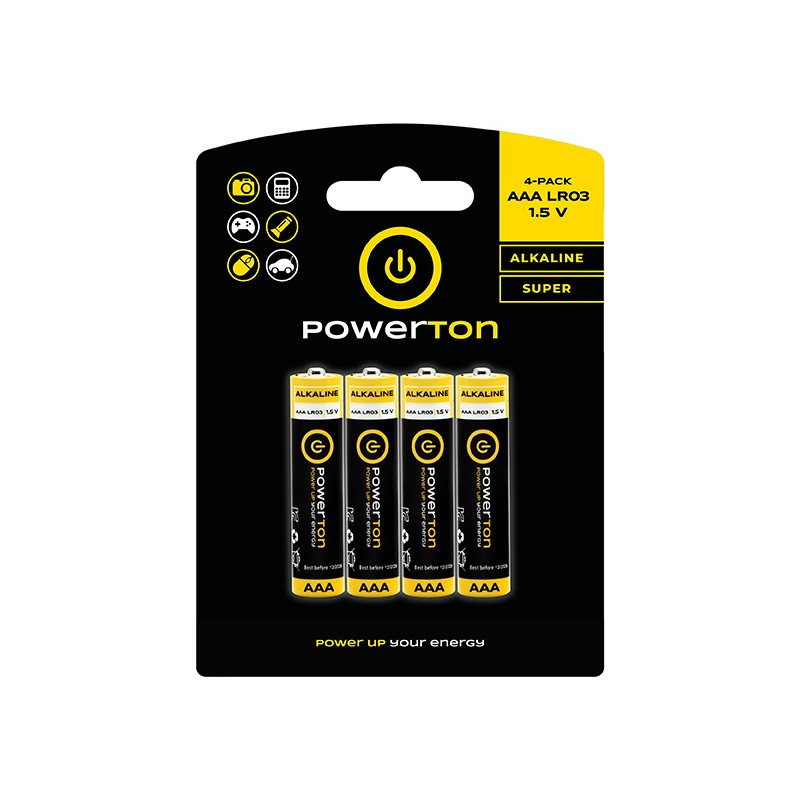 Powerton ENERGY ALKAMAX Jednorázová alkalická baterie AAA, 4-pack