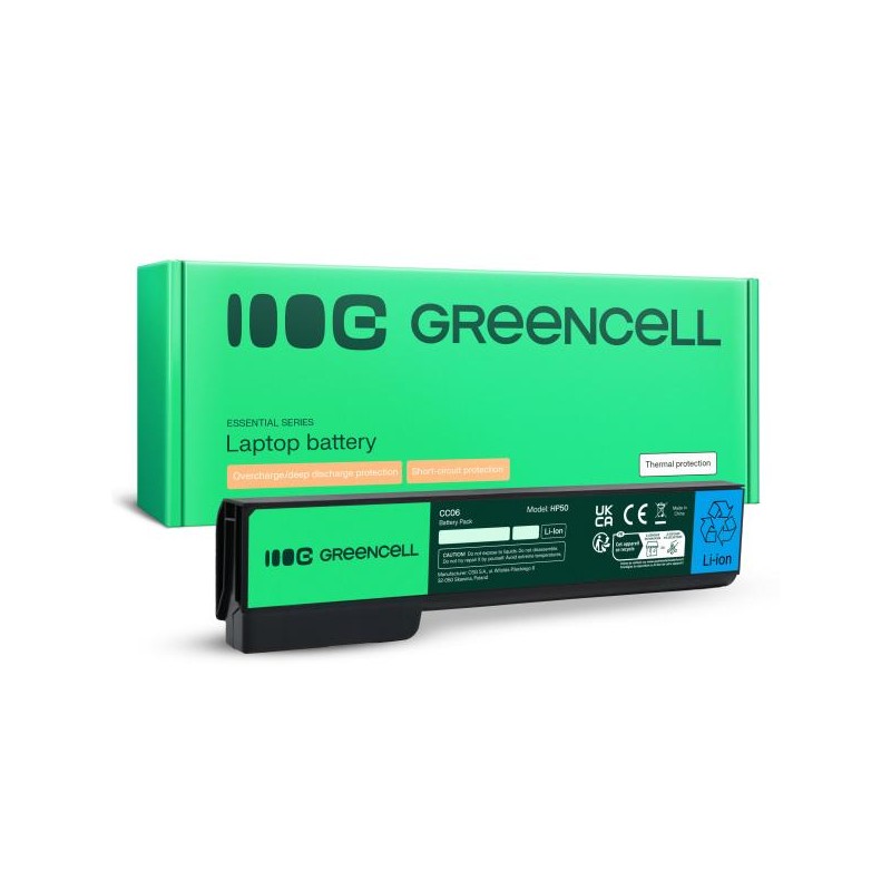 Green Cell baterie pro HP EliteBook 8460p ProBook 6360b 6460b / 11,1V 4400mAh