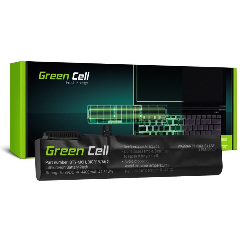 Baterie Green Cell BTY-M6H pro MSI GE62 GE63 GE72 GE73 GE75 GL62 GL63 GL73 GL65 GL72 GP62 GP63 GP72 GP73 GV62 GV72 PE60 PE70