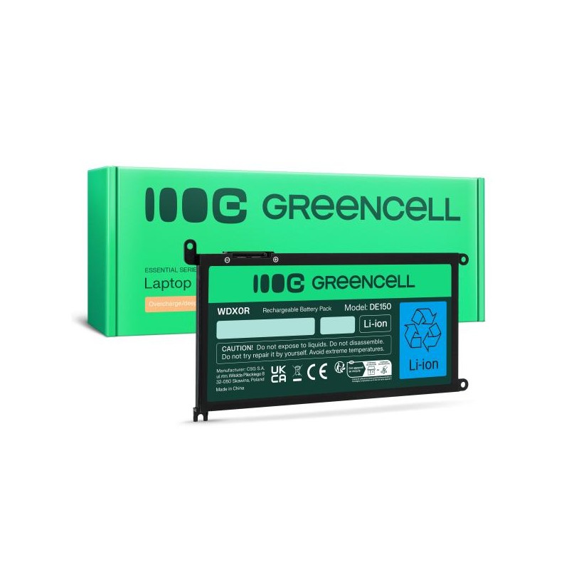 baterie Green Cell WDX0R WDXOR pro Dell Inspiron 13 5368 5378 5379 14 5482 15 5565 5567 5568 5570 5578 5579 7560 7570 17 5770