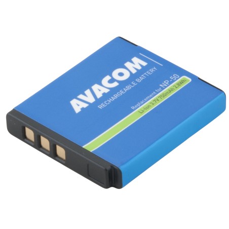 Avacom náhradní baterie pro Fujifilm NP-50, Li-Ion, 3.7V, 750mAh, 2.8Wh, DIFU-NP50-B750
