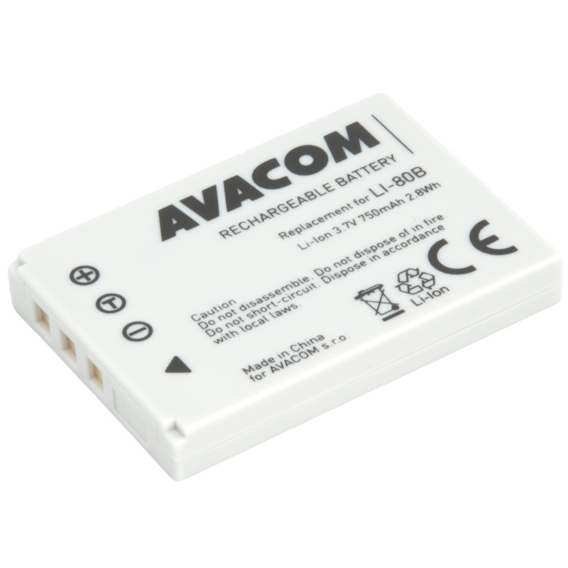 Olympus LI-80B Li-Ion 3.7V 750mAh 2.8Wh