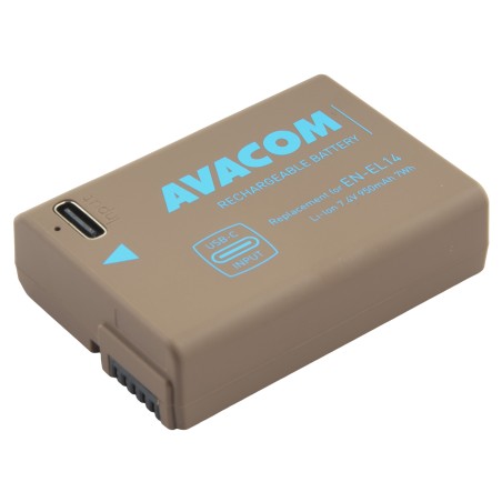 Nikon EN-EL14 vstup USB-C Li-Ion 7.4V 950mAh 7Wh