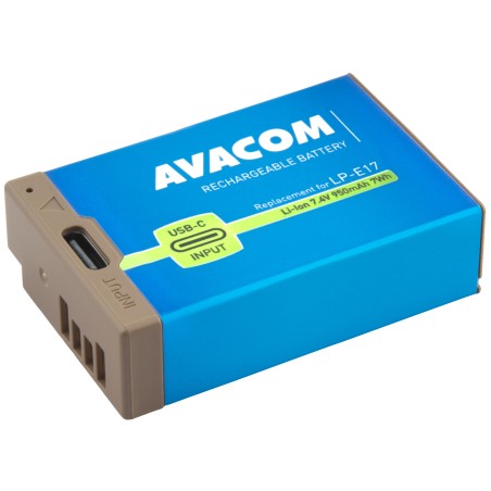 Canon LP-E17 vstup USB-C Li-Ion 7.4V 950mAh 7Wh
