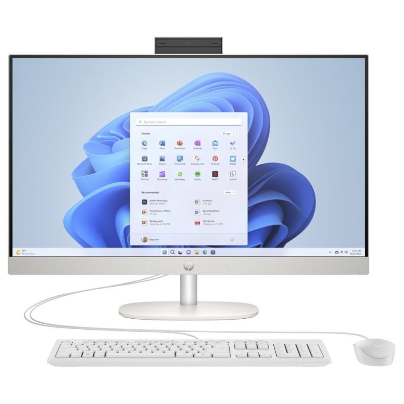 HP AiO 27-cr0001nc, 27" FHD AG IPS,RYZEN 5 7520U, 16GB LPDDR5 5500, SSD 512GB, Win11 Home
