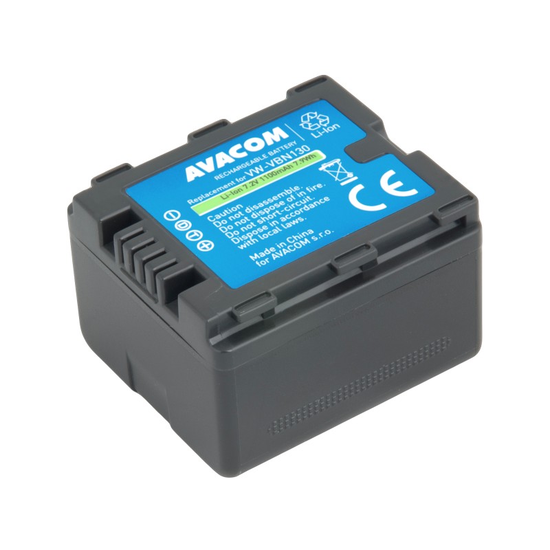 Panasonic VW-VBN130 Li-Ion 7.2V 1100mAh 7.9Wh